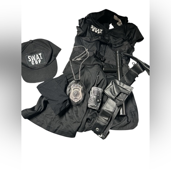 Suit Yourself Other - Girls SWAT Cop Costume Dress-Up Size Medium 8/10 Includes Extra Accessories